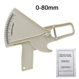0-80mm Body Fat Measure Tester Analyzer Sebum Caliper Clamp Shaped Ruler Skinfold Test Instrument Measuring Tape