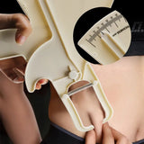 0-80mm Body Fat Measure Tester Analyzer Sebum Caliper Clamp Shaped Ruler Skinfold Test Instrument Measuring Tape