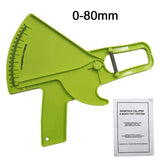 0-80mm Body Fat Measure Tester Analyzer Sebum Caliper Clamp Shaped Ruler Skinfold Test Instrument Measuring Tape