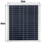 50W 18V Portable Solar Panel with Dual USB - Charge Power Bank for Mobile Phones. Ideal for Outdoor Camping, Fishing, and Hiking