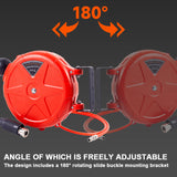 8mm Automatic Retractable Hose Reel Car Wash Tools Garden Irrigation Tube Holder Waterpipes Roller Self-Locking Water Drum