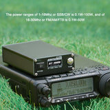 ANTUNER Omnipotent 1.8MHz-30MHz 100W Antenna Tuner Standing Waves Power Meter For HF Radio USDX G1M FT-818 817 IC-705