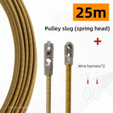 25/30m Universal Wire Threading Spring High Elasticity Rope Pulg Device With Pulley Electricians Cable Running Puller