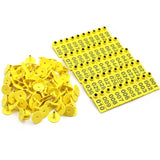 001-500 Yellow Goat Sheep Ear Tag 100 Pcs Plastic Ear Signage Card Livestock Animals Identification Equipment