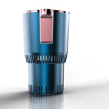 12V 24V Smart Car 2-In-1 Hot And Cold Cup Drinks Holder Home Fast Refrigeration Coog/Heating Mini Touch Screen Beverage Mug