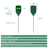 3in1 pH MeterSoil Meter Farm Garden Fertility Tester Soil Moisture Detector for Indoor Planting Potted Plants Lawn