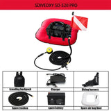 2024 New Portable Electric Ventilator Snorkels Scuba Diving and Snorkeg Underwater rescue fishing