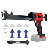 Cordless Caulking for Milwaukee 18V Battery 4 Adjustable Speed with LED Light Upgraded Electric Silicone Gun (No Battery)