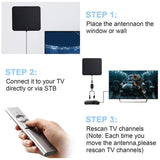 Europe polska es DE Oscam 4K HD TV Box DVB Digital EU Plug cccann Antenna Flat Design