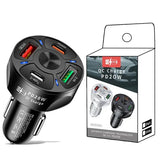 USB 4 Ports Fast Charging Car Adapter For Xiaomi Huawei Quick Charge Charger Cell Phone Chargers with retail box