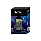 Kemei Km-Tx7 Usb Charging Transparent Body Camouflage Waterproof Men's Electric Shaver