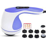220V Function Full Body Dolphin Electric Massager Neck Waist Back Massage Hammer Vibration Infrared Rod Roller
