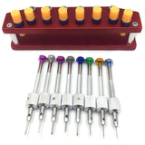 8 Pcs Screwdrivers with Metal Stand Tool for Repair Watch Screwdriver Set