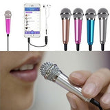 Portable 3.5mm Stereo Studio KTV Karaoke Mini Microphone For Cell Phone PC Mic