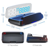 2024 New C7 Mounted HUD Head Up Display Car Beidou Satellite GPS Universal Speedometer Time Compass Auto Accessories