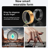 Men Titanium Steel Shell Health Monitoring 3ATM Waterproof 100+ Sport Modes Smartring Women 2024 New Smart Ring Gift