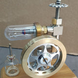 Model, Adjustable Speed Stirling Engine With Horizontal Flywheel Physical Experiment Educational Model