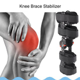 Hinged Knee Stabilizer Button Locking Design Promote Recovery Hinged Knee Brace Knee Support Brace for Patella Meniscus Injury