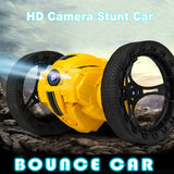 500W Pixel FPV Camera Jumping WiFi Remote Control Stunt Car with Music LED Headlight Children's Toy Gift