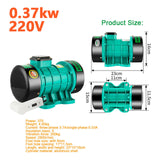 250W/370W/550W 220/380V Attached Plate Vibrator Single 3 Phase Cement Concrete Vibration Motor