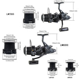 Carp Fishing Reel with 4.9:1 Gear Ratio - Metal Wheel Roller, Fishing Accessories