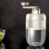 1pc Small Manual Shaved Ice Machine Household Small Manual Shaved Ice Artifact Hand-cranked Ice Machine Cotton