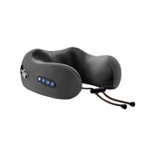 New Type Inflatable Microcurrent Electric Neck Heating Massage U Shape Massage Pillows With Battery Operated