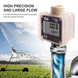 K24 Turbine Digital Oil Fuel Flow Meter Gauge For Chemicals Liquid Water