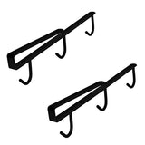 Holder, Set Of 2 Coffee Holder Under Cabinet, 304 Stainless Steel Mug Rack With 6 Hanging Hooks
