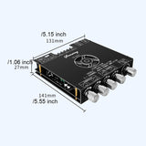 Audio Amplifier Signal Receiver Stereo Board Physical Buttons 220W Adjustment