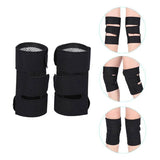 1 Pair Adjustable Therapy Brace Support Sleeve Warm Self Heating Tourmaline Knee Pad Pain Relief Patella Protector For Gift