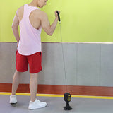 Resistant Band Arm Strength Adjustable Pulley Rope Trainer 360 Degree Rotating for Fiess Workout