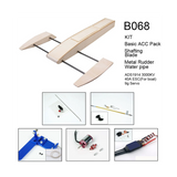 RC Wooden Sponson Outrigger Shrimp Speed Boat Model Kits Radio Remote Control Speedboat,Complete Kit