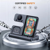 3 in1 Wireless Charger Stand for S22 S21 S20 S10 Ultra Note Galaxy Watch 5 4 Active Buds 15W Fast Charging Dock Station Hot Sale