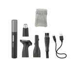 Kemei KM-6668 Multifunctional Portable Electric Stainless Steel Personal Care Unisex Electric Nose Hair Trimmer