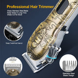 NEW RESUXI JM-2021 USB Rechargable Trimmer All Metal Hair Clipper Set Barber Professional Electric Men Cutting hine