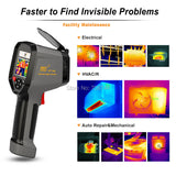 HT-H8 Handheld IR Infrared Thermal Imager Camera with WIFI 384*288 Automatic Tracking Thermal Imaging Camera Rechargeable 3.5TFT