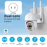 4K Dual Lens PTZ IP Wireless Wifi Human Detection 8MP Audio Security Video Surveillance Camera