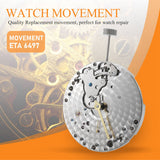 Mechanical Hand Winding St36 P29 44mm Stainless Steel Case Fit 6497 Movement Watch