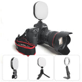 LED Video Light Mini Pocket Led Video Light W/ Holder Rechargeable Conference Fill Light Lamp for Live Broadcast Vlogging