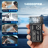 New 140,000RPM Air Blower Turbo Jet Fan Electric Power Display Handheld Mini Dust Cleaner High Speed Duster Gun Cleaning Tool