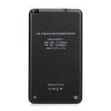 HanRongDa HRD-103 AM FM Digital 2 Band Stereo Receiver w/ Headphones LCD Screen Rechargeable Battery Portable Pocket Radio