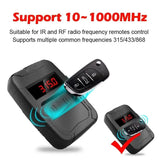 1 PC WOYO Tester Wireless High Precision Mini Detection Frequency Band Exclusive for Car Keys Black