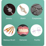 Household multifunctional cleaning hine mini ultrasonic portable denture jewelry cleaner