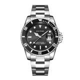 PINTIME Men Watch Fashion Brand Quartz Waterproof Wristwatch Rotatable Bezel Magnified Date Window Sport Casual Reloj Hombre Hot