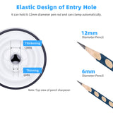 tenwin Automatic Electric Sener Heavy-Duty Helical Blade to Fast Sen Adjustable Sness for 6-12mm Pencil