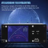 Touch Screen Standing Wave Meter 2.4Inch TFT 0.4Mhz-60Mhz 0.1MW-1KW Instantaneous Power SWR PWR Short Wave Power Meter