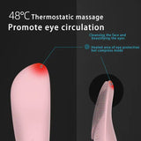 Two in one electric facial scrub, eye massage beauty electric facial cleanser, heating facial cleanser USB