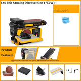 550W/750W Abrasive Disc Sanding Adjustable Table Belt Sander Sandpaper Polishing hine