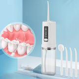 Electric Irrigator Portable Dental Water sser Teeth Cleaner Mouth Washing hine with 4 Nozzels Oral Hygiene Wireless